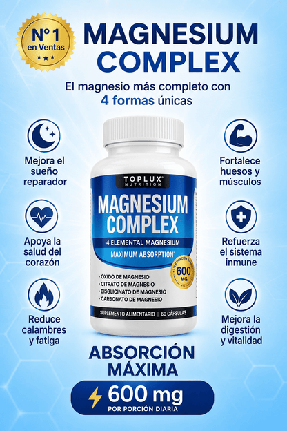 2x1 MAGNESIO COMPLEX 600MG 4 EN 1
