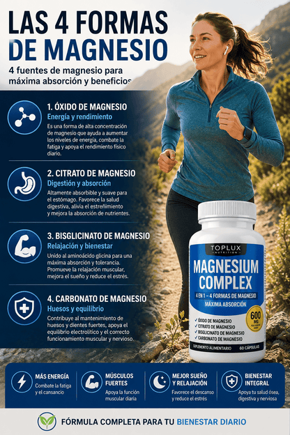 2x1 MAGNESIO COMPLEX 600MG 4 EN 1